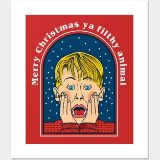 Merry Christmas ya filthy animals Posters and Art